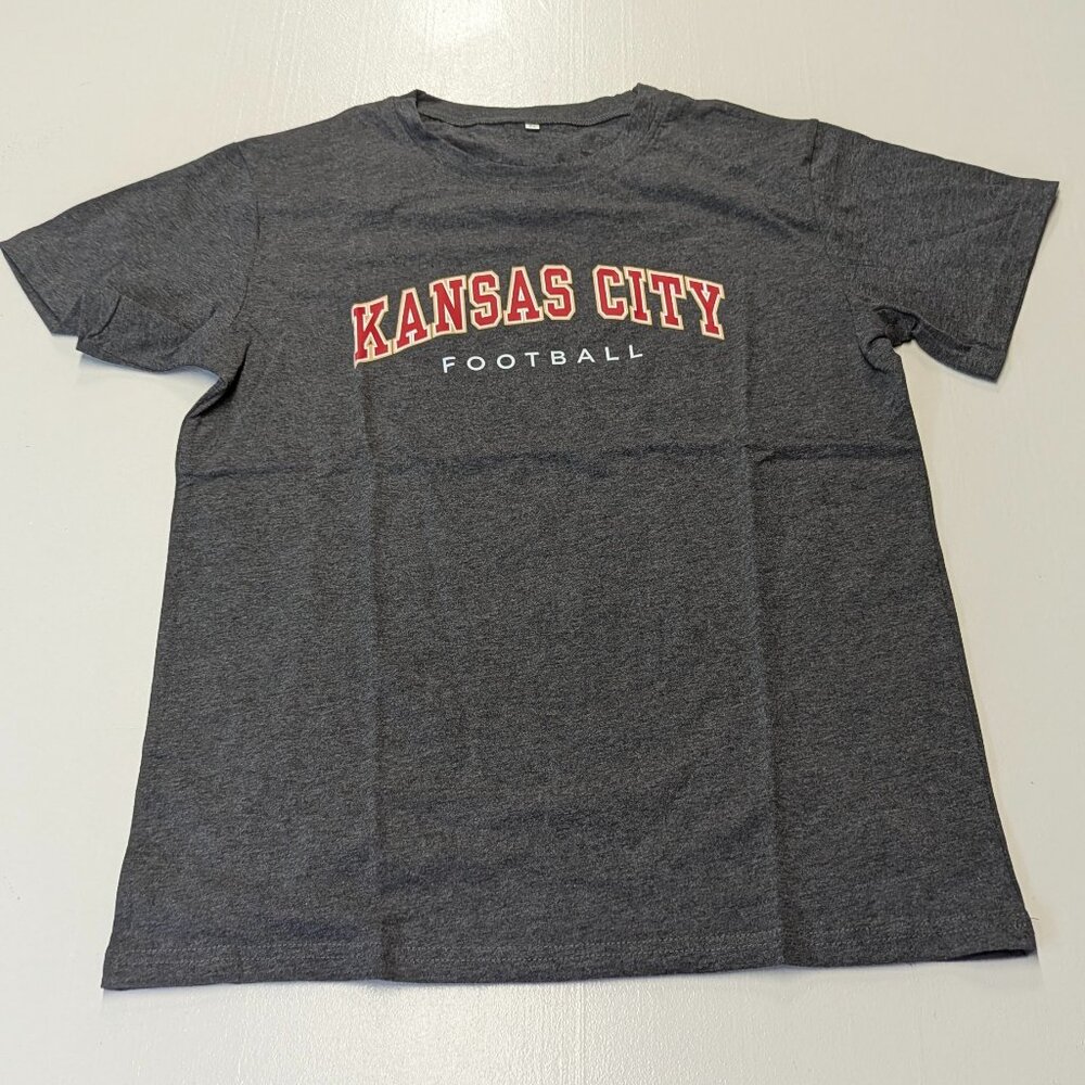 NWOT Kansas City Football Gray Tee Size Medium